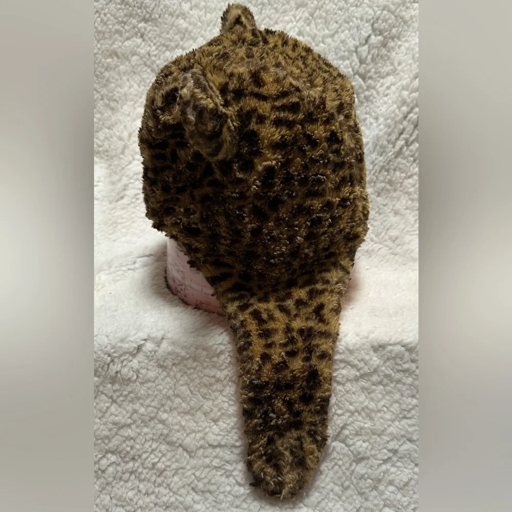 The Children’s Place Girl’s Leopard Print Trapper Hat with Ears Size Med 4-7yrs
